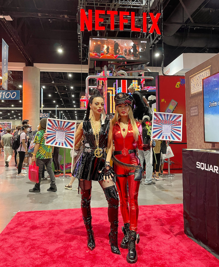 Heroines Exorcist and Roza Spy at Comic-Con events