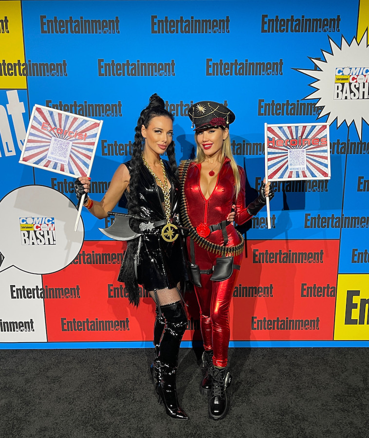 Heroines Victoria Unikel and Aliia Roza at Comic-Con events